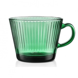 Szklanka Ryflowana Butelkowa Zieleń 380 ml – Stylowy Wieszak