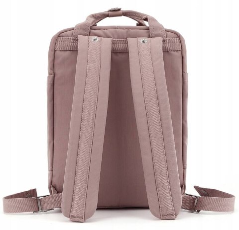 Stylowy plecak Himawari z kieszenią na laptopa w kolorze pudrowego różu Stylowy plecak Himawari z kieszenią na laptopa w kolorze pudrowego różu