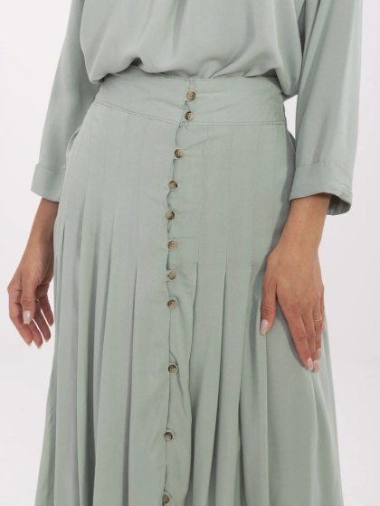 Spódnica D73761M50187B pistacjowy XL