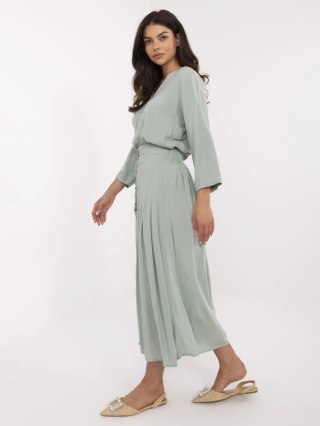 Spódnica D73761M50187B pistacjowy XL