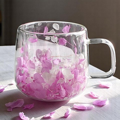 Szklanka termiczna z fioletową hortensją 180 ml Stylowy Wieszak Szklanka termiczna z fioletową hortensją 180 ml Stylowy Wieszak