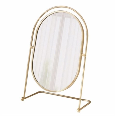 Lusterko kosmetyczne stojące złote XL jednostronne wysokość 27cm L21 Lusterko kosmetyczne stojące złote XL jednostronne wysokość 27cm L21