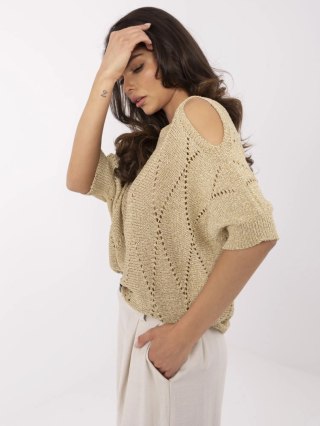 Sweter MI-SW-1605.83 złoty