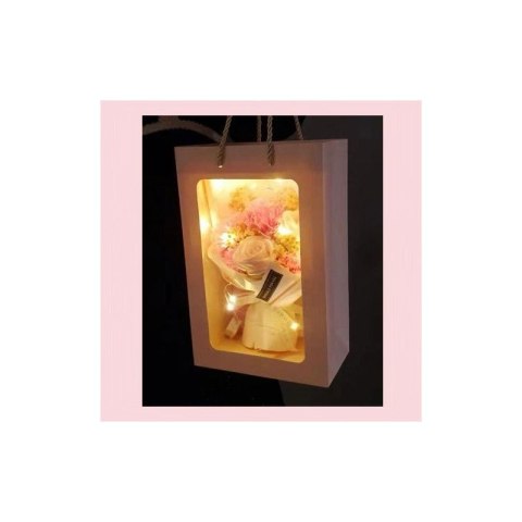 Bukiet zapachowych kwiatów mydlanych w pudełku 6 szt. flower box BUK09R Bukiet zapachowych kwiatów mydlanych w pudełku 6 szt. flower box BUK09R