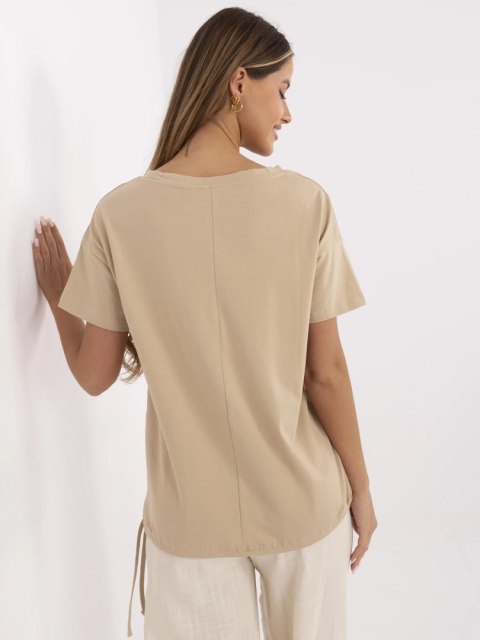 T-shirt CLM-TS-1019.79 camelowy M T-shirt CLM-TS-1019.79 camelowy M