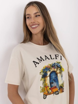 T-shirt MI-TS-M3221G.75 beżowy