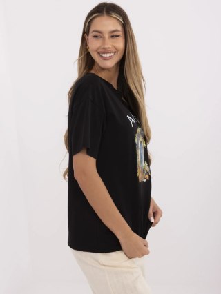 T-shirt MI-TS-M3221G.75 czarny