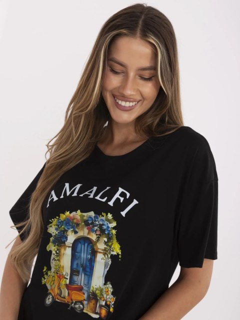 T-shirt MI-TS-M3221G.75 czarny T-shirt MI-TS-M3221G.75 czarny