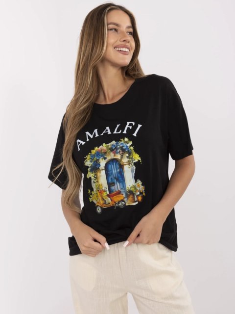 T-shirt MI-TS-M3221G.75 czarny T-shirt MI-TS-M3221G.75 czarny