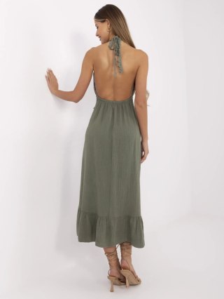 Sukienka MI-SK-88573.83 khaki