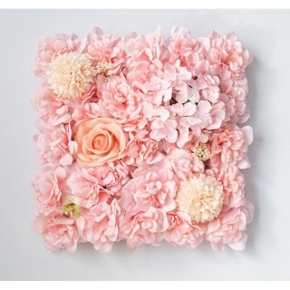 Dekoracyjny Panel Kwiatowy Jasnoróżowy 35x35 cm – Tło na Ścianę – Stylowy Wieszak