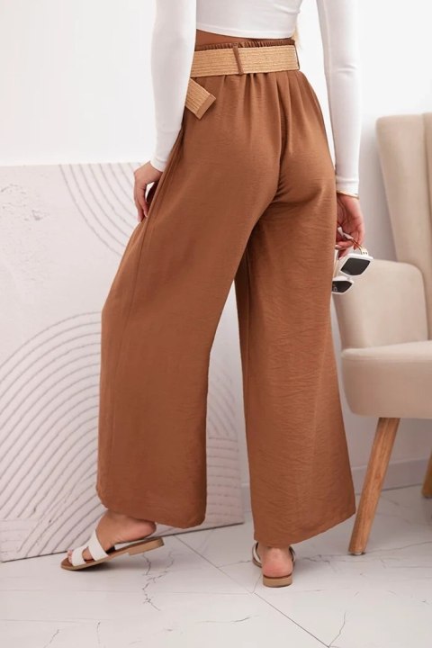 Stylowe spodnie palazzo camel – Stylowy Wieszak Stylowe spodnie palazzo camel – Stylowy Wieszak