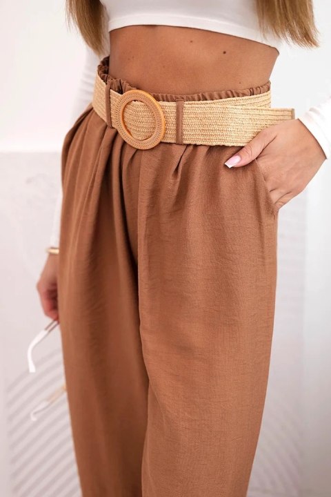 Stylowe spodnie palazzo camel – Stylowy Wieszak Stylowe spodnie palazzo camel – Stylowy Wieszak