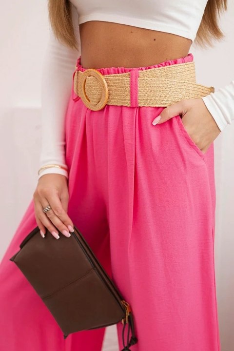 Letnie spodnie palazzo w pastelowym różu – Stylowy Wieszak Letnie spodnie palazzo w pastelowym różu – Stylowy Wieszak