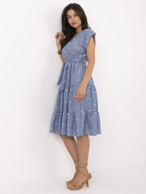 Sukienka DHJ-SK-13583.18 ciemny niebieski