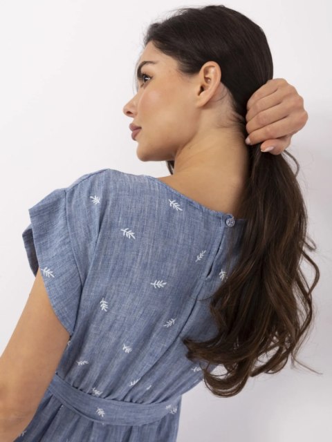 Sukienka DHJ-SK-13583.18 ciemny niebieski