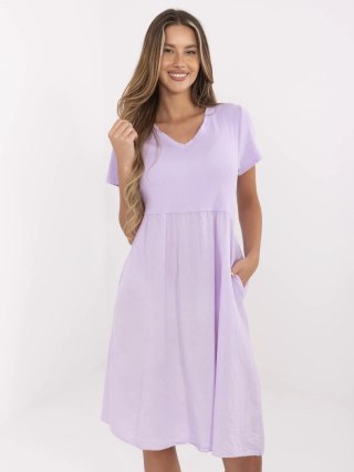 Sukienka DHJ-SK-25370.85 jasny fioletowy