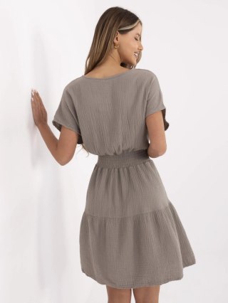 Sukienka MI-SK-92160.00 ciemny bezowy