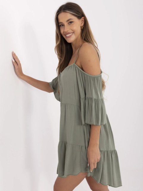 Sukienka TW-SK-BI-80840.20 khaki M