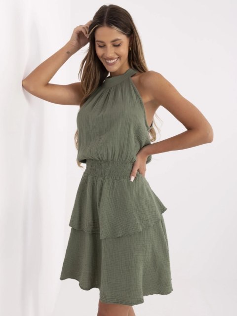 Sukienka MI-SK-92166.71P khaki Sukienka MI-SK-92166.71P khaki