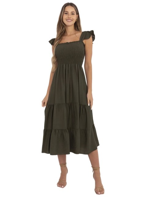 Sukienka MI-SK-A5063.69P khaki Sukienka MI-SK-A5063.69P khaki