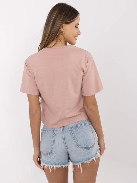 T-shirt 157-TS-0086.60P jasny różowy M