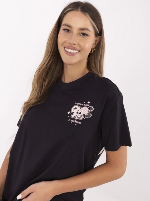 T-shirt D12022AC02645I ciemny szary S T-shirt D12022AC02645I ciemny szary S