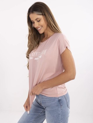 T-shirt D12100M02737A jasny różowy M