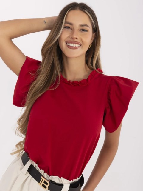 Bluzka LK-BZ-506781-1.12 czerwony 36 Bluzka LK-BZ-506781-1.12 czerwony 36