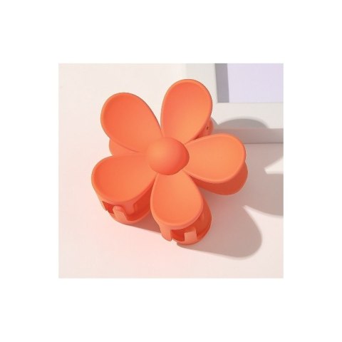 Spinka do włosów klamra XL kwiat pomarańczowy 7x7,5 cm SP196