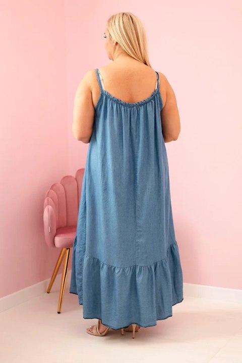 Letnia sukienka maxi z naturalnego tkaniny Tencel Letnia sukienka maxi z naturalnego tkaniny Tencel