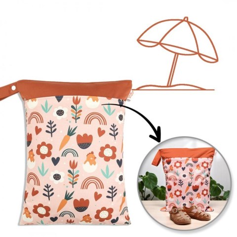 Wodoodporna torba, organizer, worek do wózka, na kapcie do przedszkola 30x40cm WB03 Wodoodporna torba, organizer, worek do wózka, na kapcie do przedszkola 30x40cm WB03