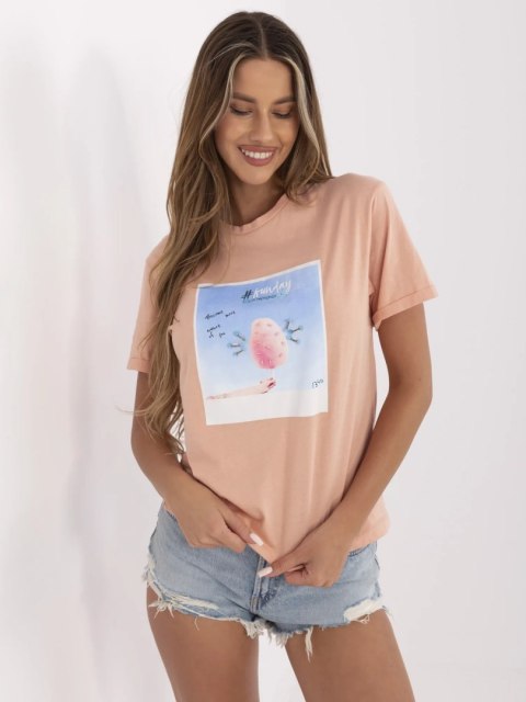 T-shirt PM-TS-SS21CA59.01P łososiowy M