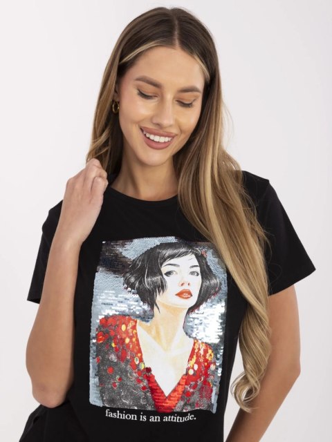 T-shirt PM-TS-SS21TX04.31 czarny M