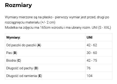 tabela rozmiarów