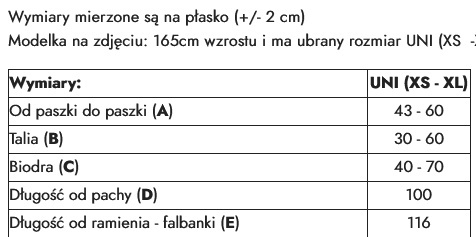 tabela rozmiarów