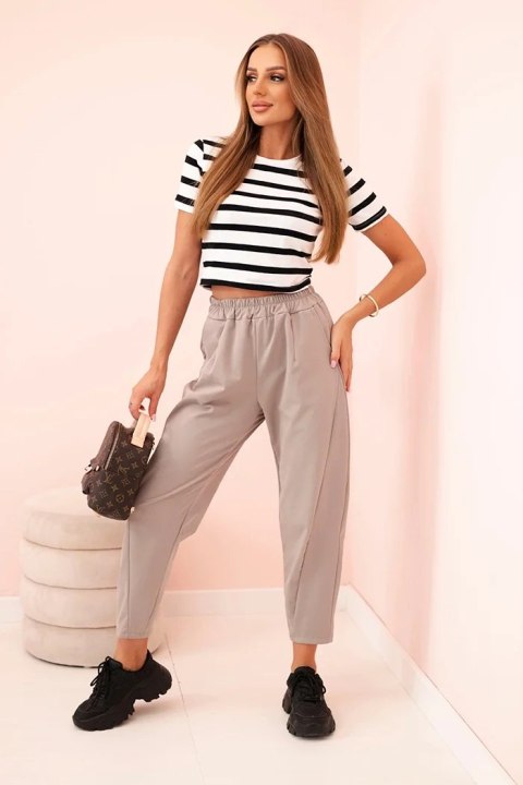 Spodnie Damskie Summer Punto z Kieszeniami – Fango | Stylowy Wieszak Spodnie Damskie Summer Punto z Kieszeniami – Fango | Stylowy Wieszak