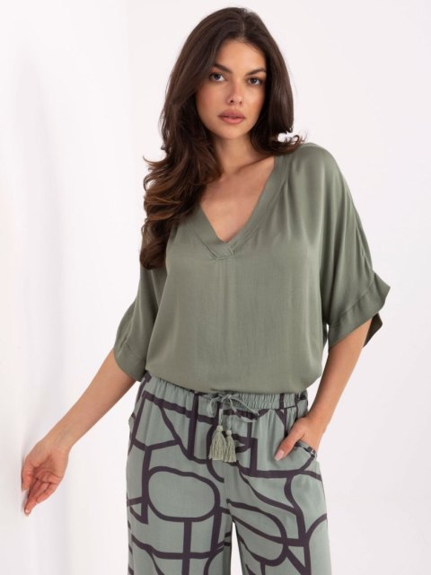 Bluzka TW-BZ-BI-3228.75 khaki XL Bluzka TW-BZ-BI-3228.75 khaki XL