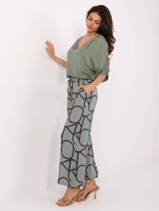 Spodnie D73771M62237G pistacjowy XL