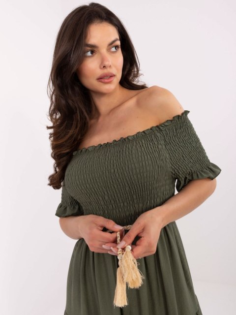 Sukienka MI-SK-A2609.96 khaki