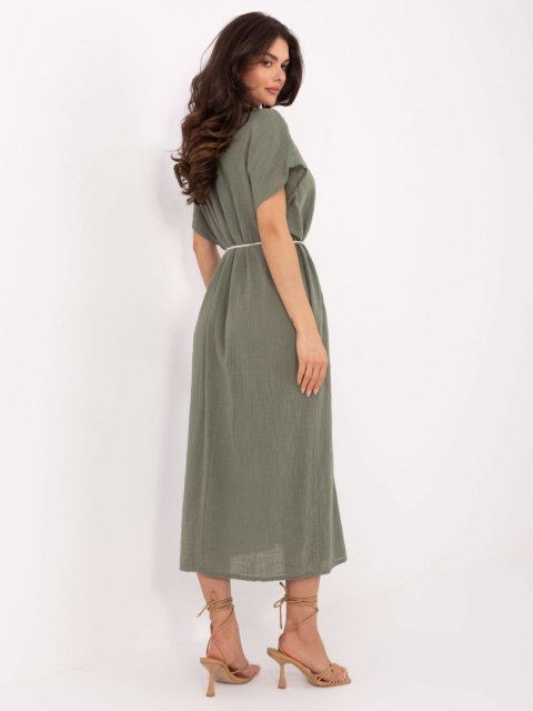 Sukienka TW-SK-BI-2022126.59 khaki XL Sukienka TW-SK-BI-2022126.59 khaki XL