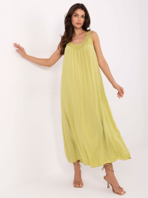 Sukienka TW-SK-BI-L0125.52 limonkowy M Sukienka TW-SK-BI-L0125.52 limonkowy M