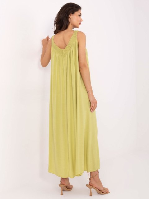 Sukienka TW-SK-BI-L0125.52 limonkowy S Sukienka TW-SK-BI-L0125.52 limonkowy S