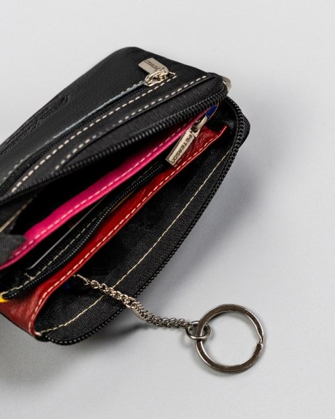 Skórzane etui na klucze z portmonetką - Peterson Skórzane etui na klucze z portmonetką - Peterson
