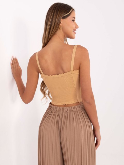 Top 178-TP-3008.94 camelowy one size S/M