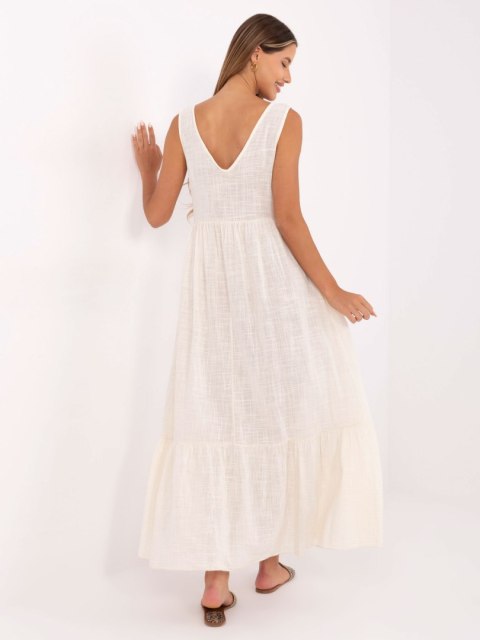 Sukienka TW-SK-BI-28007.63 jasny beżowy L