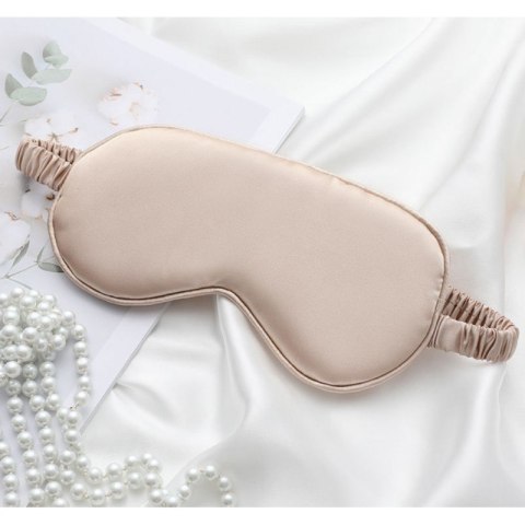 Elegancka i miękka opaska na oczy do snu wykonana z gładkiego materiału