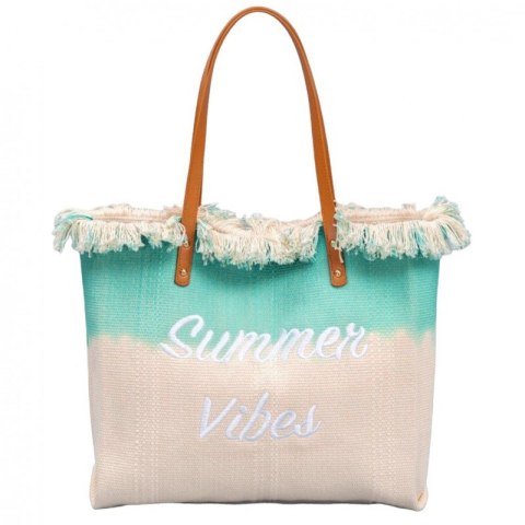 TORBA PLAŻOWA, Wakacyjna BOHO Z frędzlami zielona ombre, na zakupy TP14ZIE TORBA PLAŻOWA, Wakacyjna BOHO Z frędzlami zielona ombre, na zakupy TP14ZIE