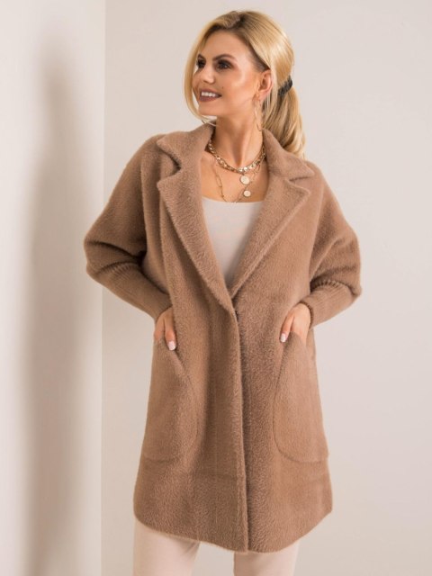 Płaszcz MBM-PL-1517.00P ciemny bezowy Płaszcz MBM-PL-1517.00P ciemny bezowy