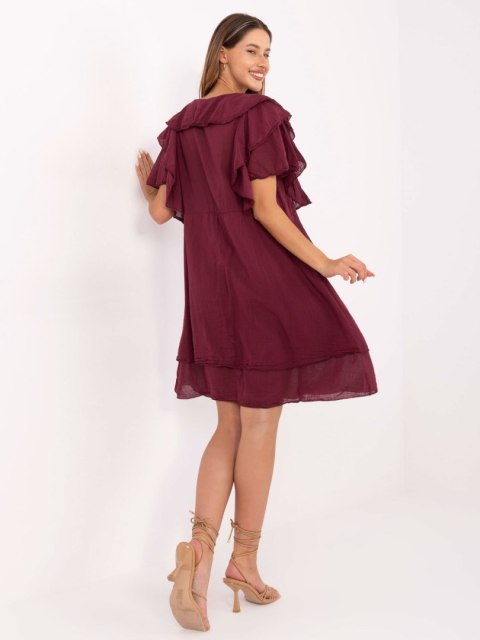 Stylowa sukienka na lato w stylu boho – 100% bawełny, wiązany dekolt Stylowa sukienka na lato w stylu boho – 100% bawełny, wiązany dekolt